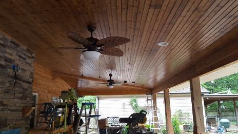 Covered Patio with Outdoor Kitchen